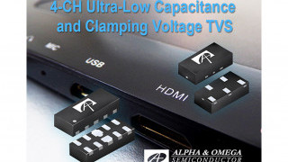 Alpha and Omega Semiconductor Introduces 4-Channel Ultra-Low Capacitance Ultra-Low Clamping Voltage TVS Array