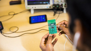Battery-Free Cell Phone Powered by Energy Harvesting
