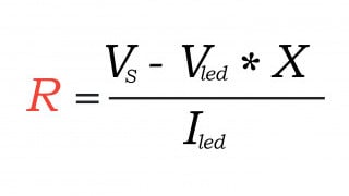 Current Limiting Resistor Calculator