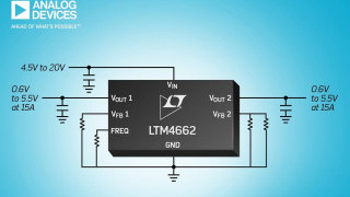 Dual 15A or Single 30A Regulator with Stacked Inductor