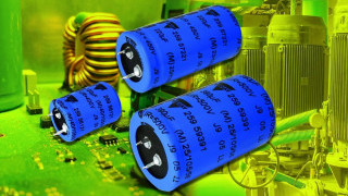 Electrolytic Caps handle Ripple up to 4.42A with Useful Life of 3,000 Hours at 105°C