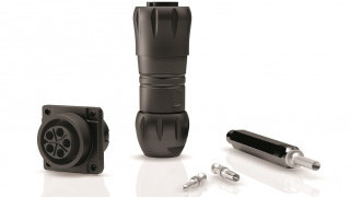5-Pin 32A, 600V IP68/IPX9K Rated Power Connector