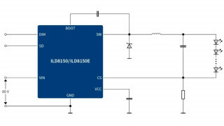 80V DC-DC Buck LED Driver IC Dims to 0.5% in Hybrid Dimming Mode
