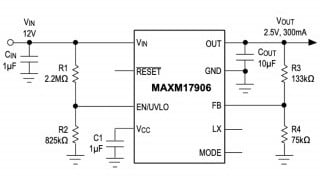 300mA Synchronous Step-Down DC-DCs with Integrated Controller