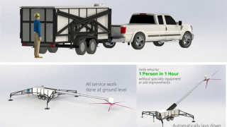 10kW Portable Wind Turbine Sets Up in One Hour