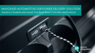 Maxim’s Automotive Buck-Boost Controller Enables Automotive USB Power Delivery Ports