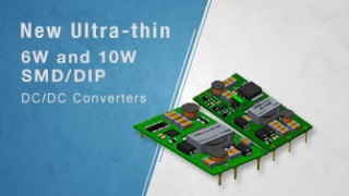 Ultra-thin 6W and 10W SMD/DIP DC-DC Converters