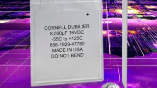 1mm-Thin Polymer Aluminum Electrolytics Provides High Ripple Current and Capacitance