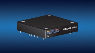 RECOM’s Half-brick 3kW Buck-boost Converter Showcases 98% Efficiency