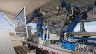 Portable Factories Automate Large Solar Installations