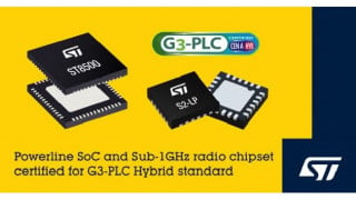 STMicroelectronics First to Announce Certified Chipset for G3-PLC Hybrid Powerline and Wireless Communication