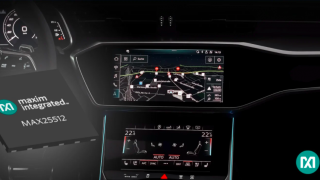 Maxim Integrated’s Automotive Backlight Driver with Integrated Boost Converter 