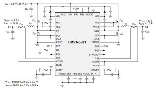 2-Phase Synchronous Buck Controller Supports Large Step-Down Ratios