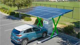 Solar Canopy Provides EV Charging Off-Grid and Under the Sun
