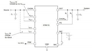 40mA Linear Charger for Thin-Film Batteries in Wearables and IoT