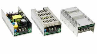 40-65W Industrial Power Supplies Accept 90- to 305-Vac Inputs