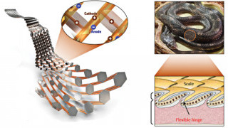 A Flexible and Stretchable Battery Inspired by Snake Scales