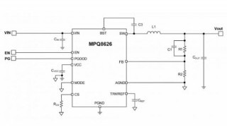 6A/6V Buck Converter with 16V Input Operates at up to 2000kHz