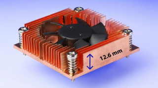 Low-Height Bracket Fan with Skived Copper Heatsink
