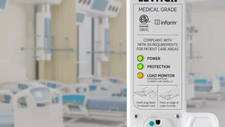 Leviton Adds Medical Grade Power Strips with Load Monitoring