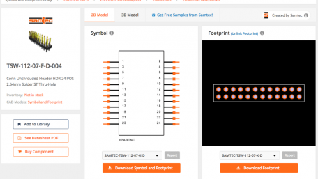 Samtec Releases Over 100,000 New Models on SnapEDA