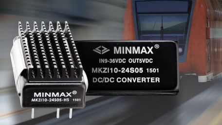 10-Watt Converters for Railway and Battery Powered Equipment