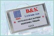 B&K Technology Intros BK053048A Li-Ion Battery