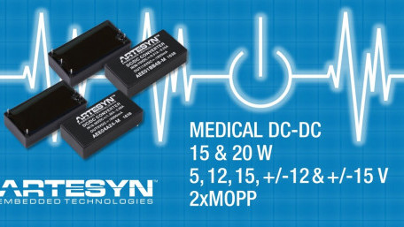 15 W and 20 W DCDC Converters Feature Medical Safety Approvals