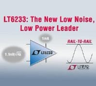 LTC Offers LT6230/1/2 and LT6233/4/5 Op Amps