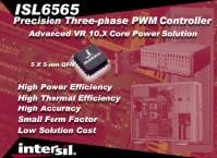 Intersil Debuts ISL6565 Three-Phase Controller IC