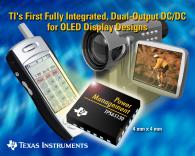 TI Intros TPS65130 OLED Power Management ICs