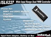 Intersil Releases ISL6227 Dual PWM Controller
