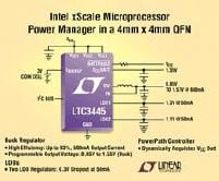 LTC Offers LTC3445 xScale Microprocessor Power Supply