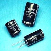 Cosonic Releases RE, RI and RX Aluminum Capacitors