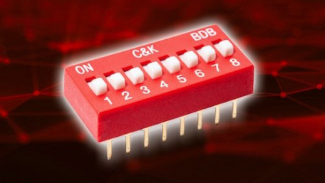 C&K Launches Fully-Sealed Construction DIP Switch