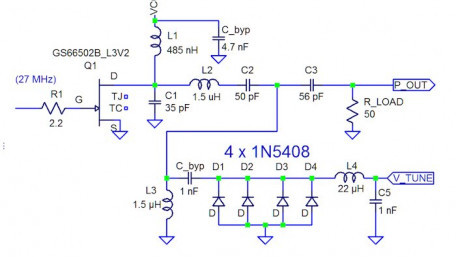 Power Control at 27 MHz with Variable Reactance
