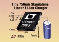 LTC Intros LTC4065/A Mini Li-Ion Battery Chargers