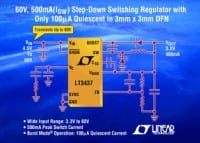 LTC Announces LT3437 Step-Down DC-DC Converter