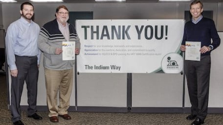 Indium Corporation Earns International Automotive Quality Recognition  IATF169492016