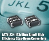 AnalogicTech Intros AAT1123/AAT1143 Step-Down Converters