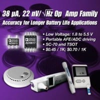 Analog Devices Intros AD8538/AD8613 Series Amplifiers