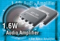 Audio Amplifiers from austriamicrosystems are pin-compatible with National and Maxim