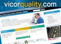 Vicor Launches Online Quality Center