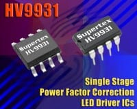 Supertex HV9931 Adds PFC to LED Drive Designs