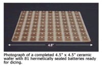 Oak Ridge Micro-Energy Produces Thin-Film Li-ion Batteries