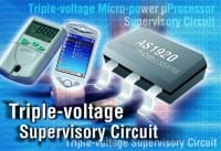 Low Power Triple Voltage &micro;P Supervisor Added by austriamicroystems