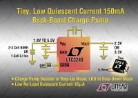 Linear Offers 150mA Buck-Boost Charge Pumps in 2x2 DFN Package