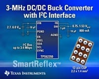 TI Unveils Step-Down Converter with I&sup2;C Interface and Dynamic Voltage Scaling