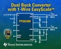 TI introduces Two New dc-dc Converters with Unique One-Pin Serial Interface Technology