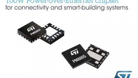 STMicroelectronics Brings New 100W Power-over-Ethernet Standard to Connectivity and Smart-Building Applications